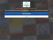 Tablet Screenshot of forum.watercoolinguk.co.uk